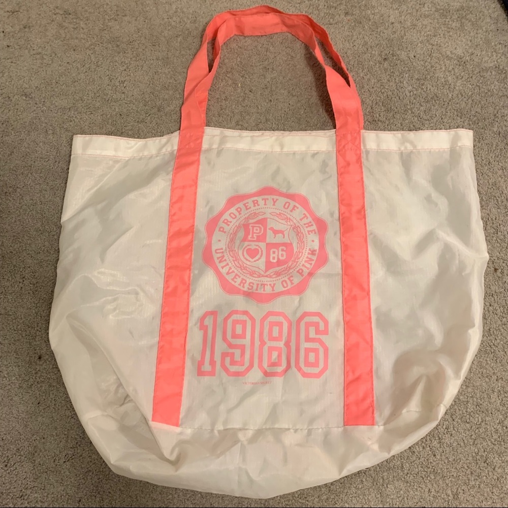 VS Pink Vintage University of Pink Oversized Tote